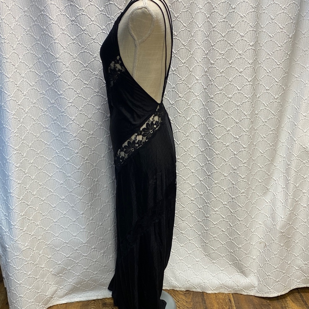 Kayser Size‎ small petite Vintage Elegant Black Lace nightdress Nylon Strappy - Picture 5 of 13